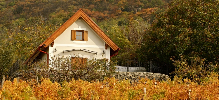 Our "Fügés" guesthouse in October